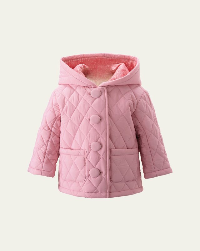 Girl's Hooded Quilted Jacket, Size 2-6
